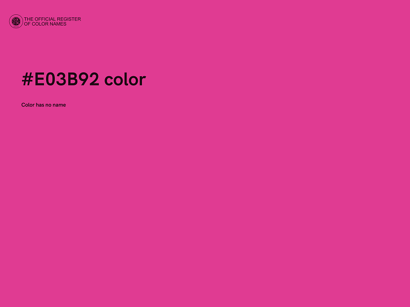 #E03B92 color image