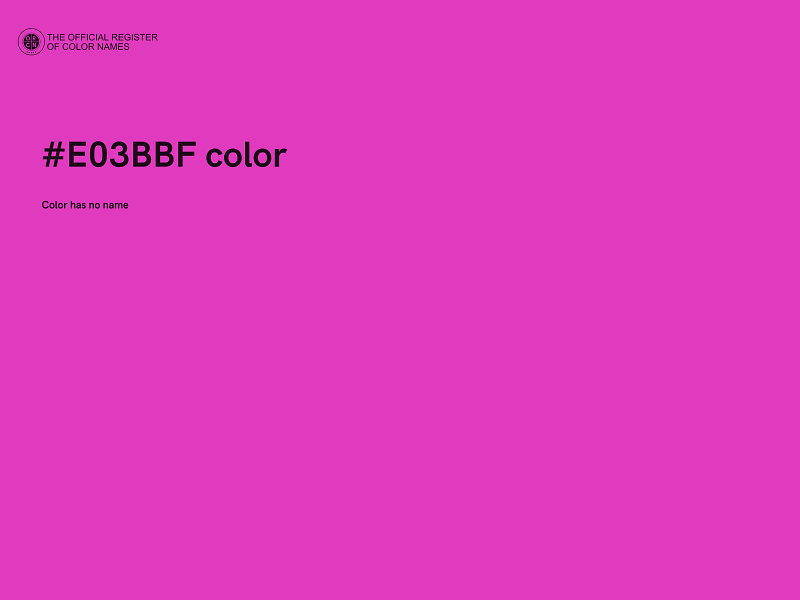 #E03BBF color image