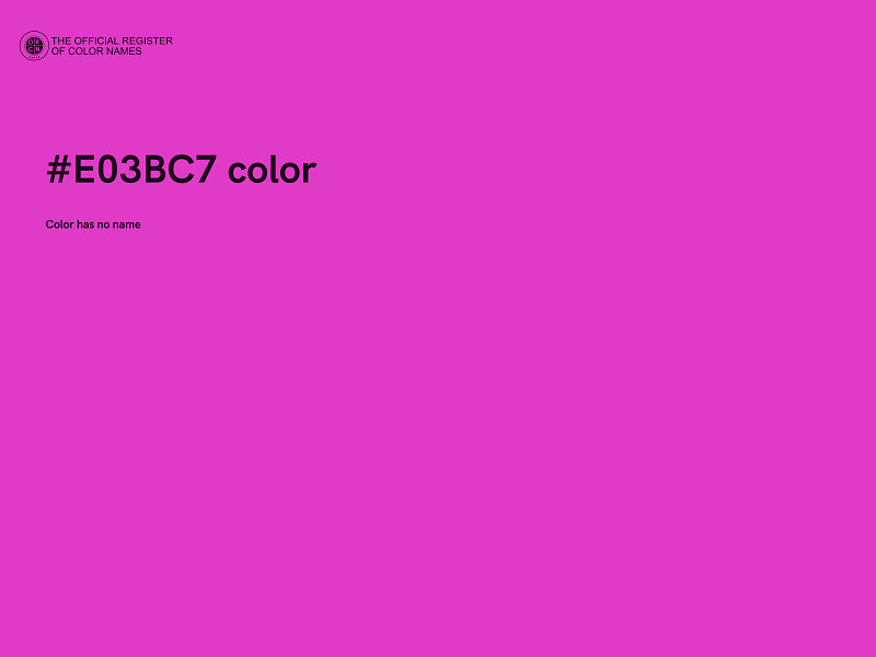 #E03BC7 color image