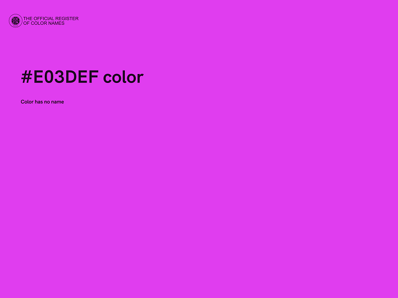 #E03DEF color image