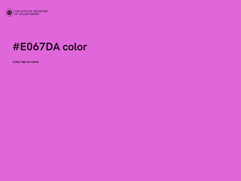 #E067DA color image