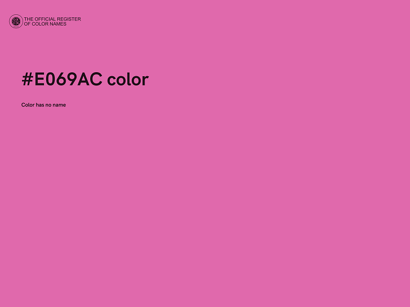 #E069AC color image