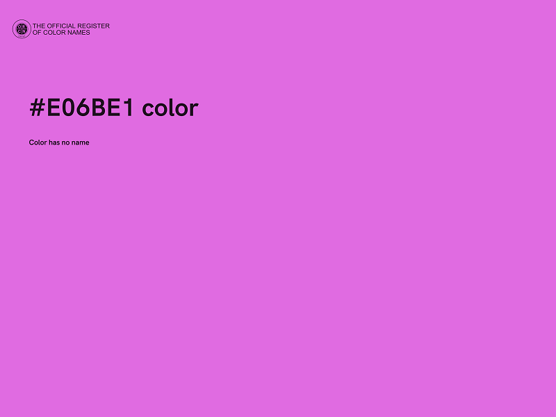 #E06BE1 color image