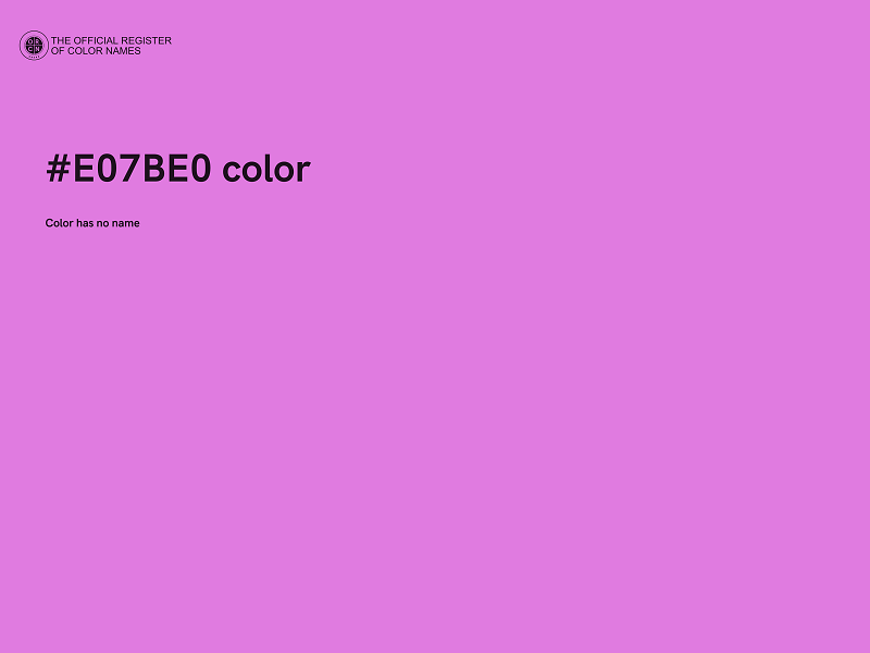 #E07BE0 color image