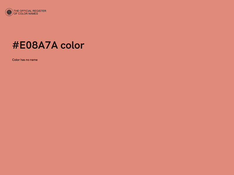 #E08A7A color image