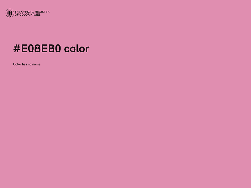 #E08EB0 color image