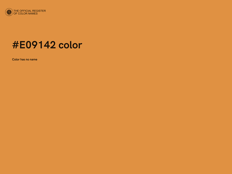 #E09142 color image