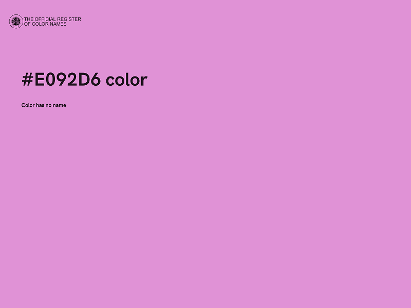 #E092D6 color image