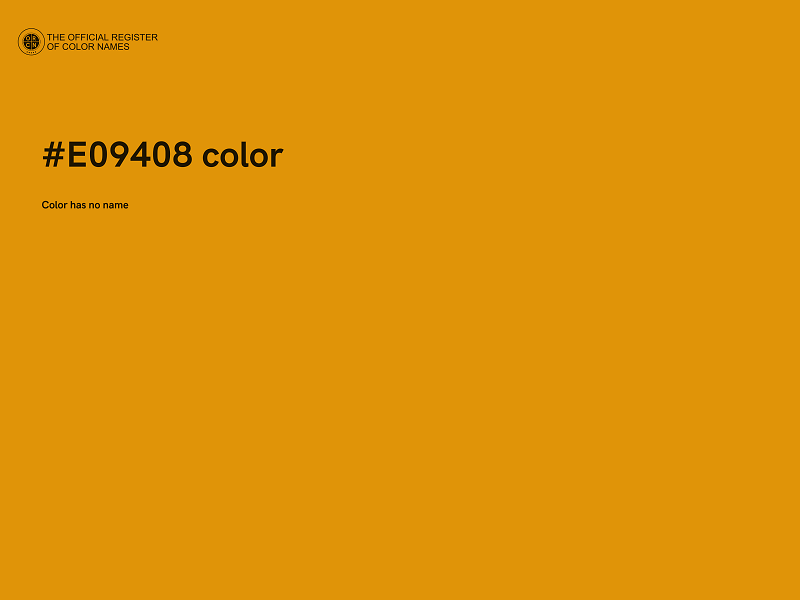 #E09408 color image