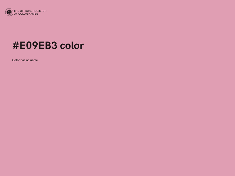 #E09EB3 color image