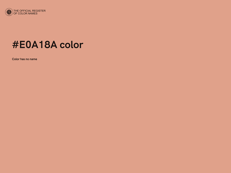 #E0A18A color image