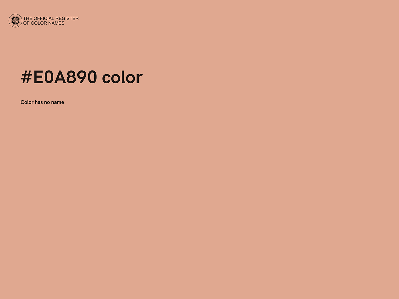 #E0A890 color image