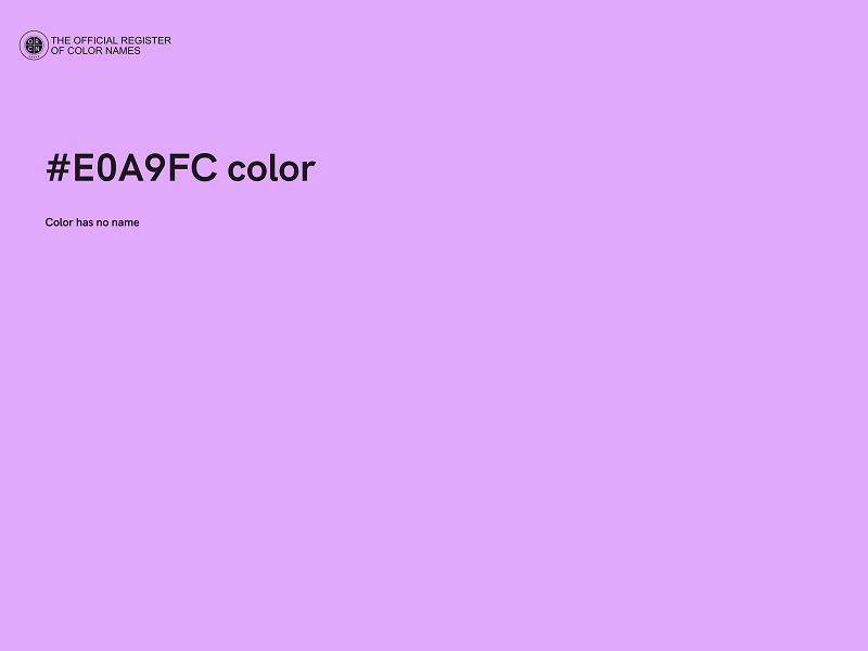 #E0A9FC color image