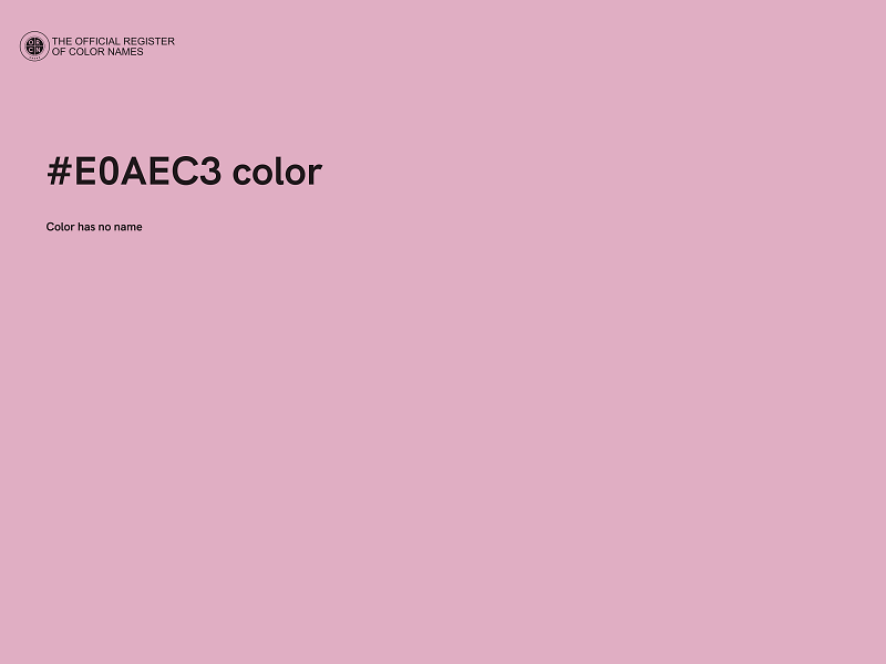 #E0AEC3 color image