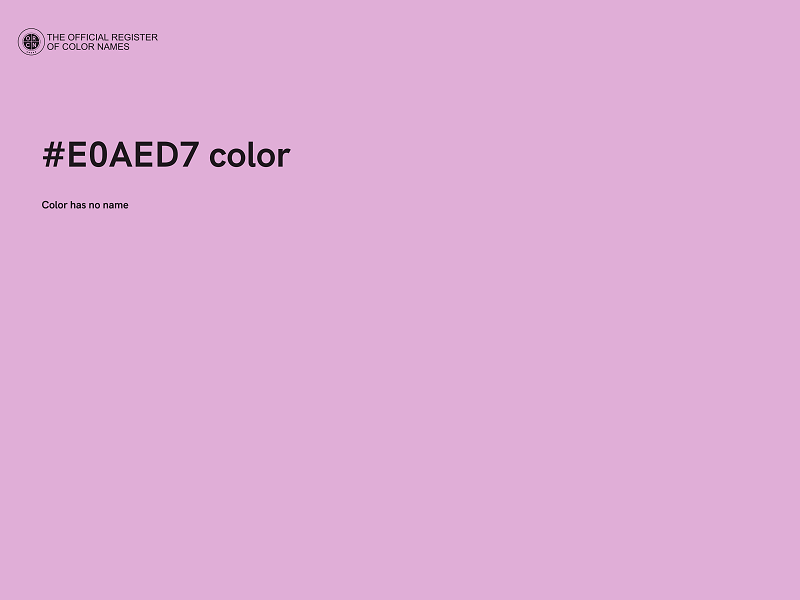 #E0AED7 color image