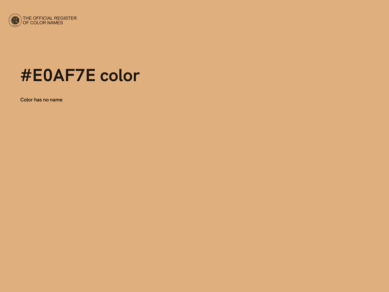 #E0AF7E color image