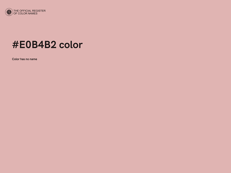 #E0B4B2 color image