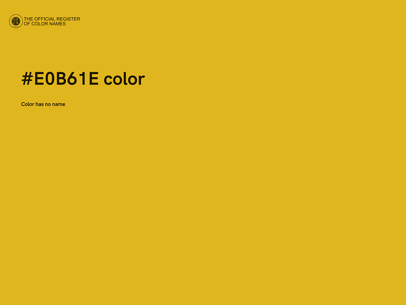 #E0B61E color image