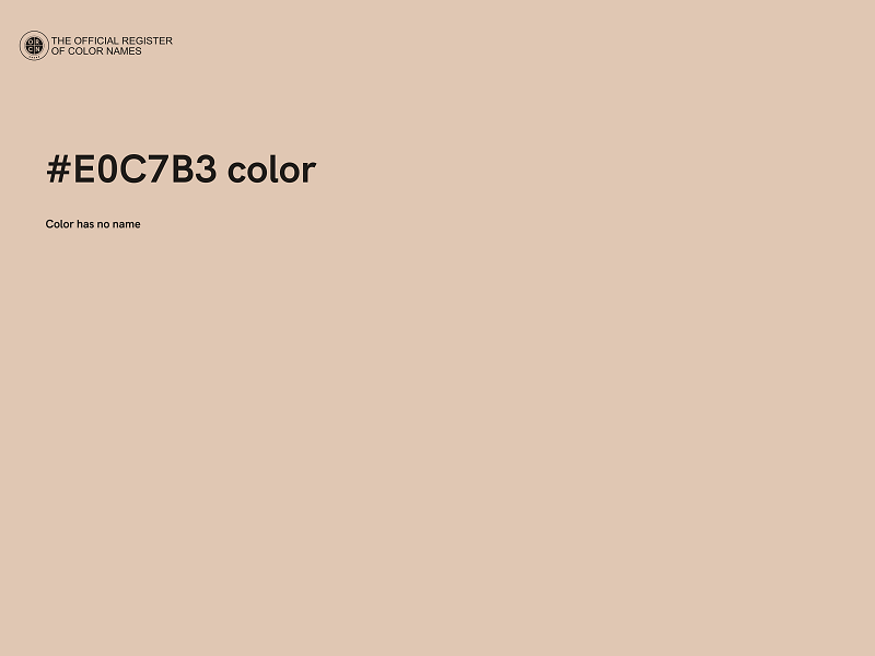 #E0C7B3 color image