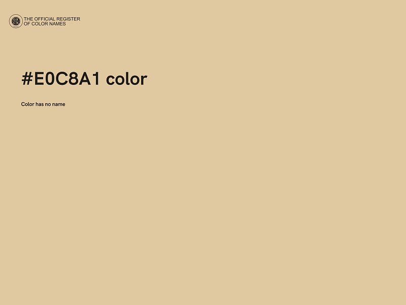 #E0C8A1 color image