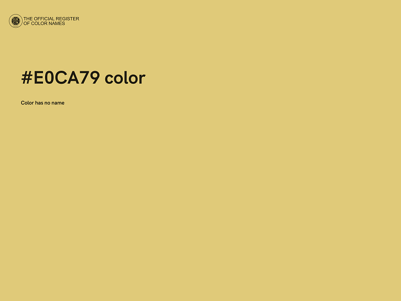 #E0CA79 color image