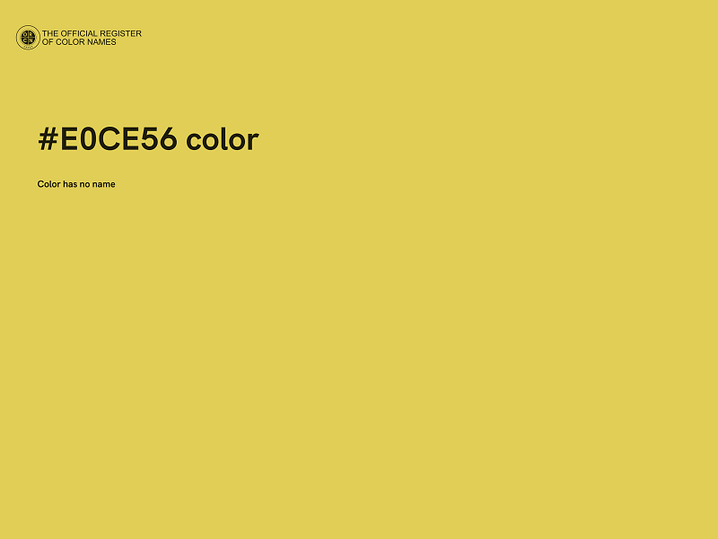 #E0CE56 color image