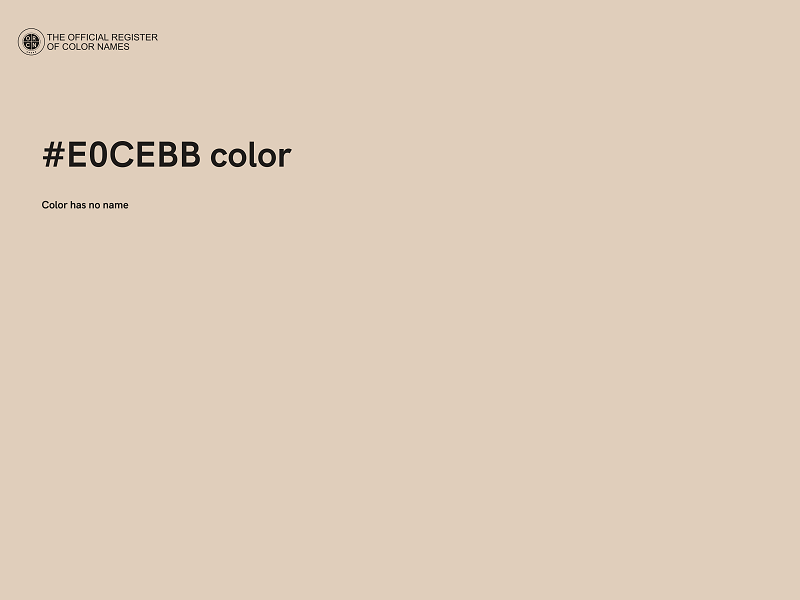 #E0CEBB color image