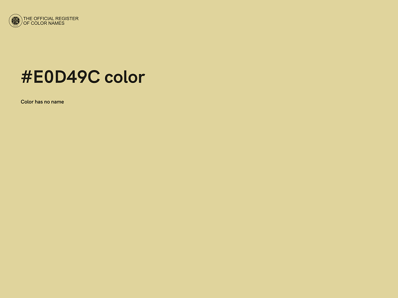 #E0D49C color image