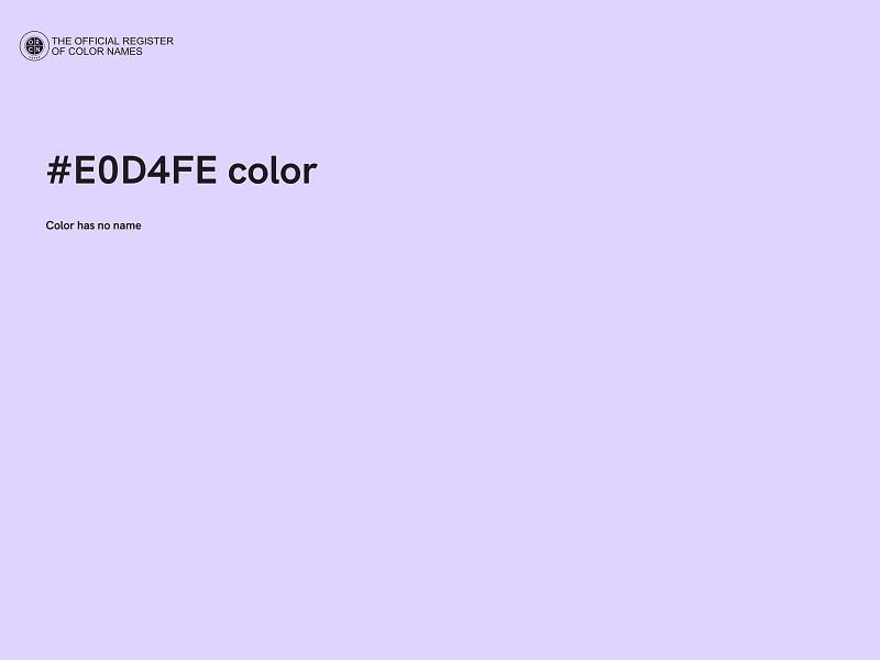 #E0D4FE color image