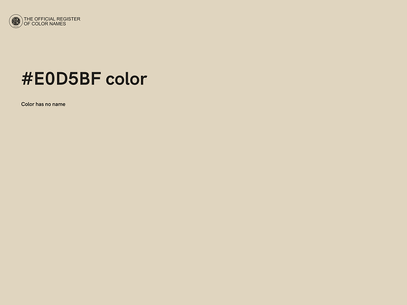 #E0D5BF color image