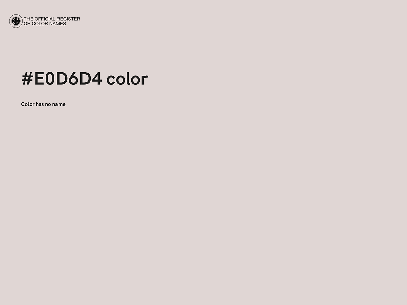 #E0D6D4 color image