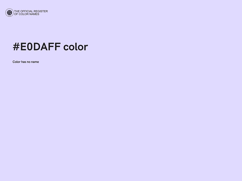 #E0DAFF color image