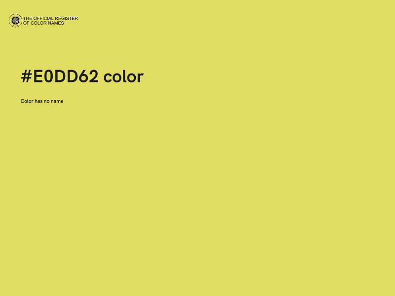 #E0DD62 color image