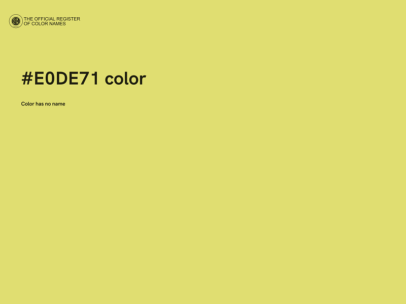 #E0DE71 color image