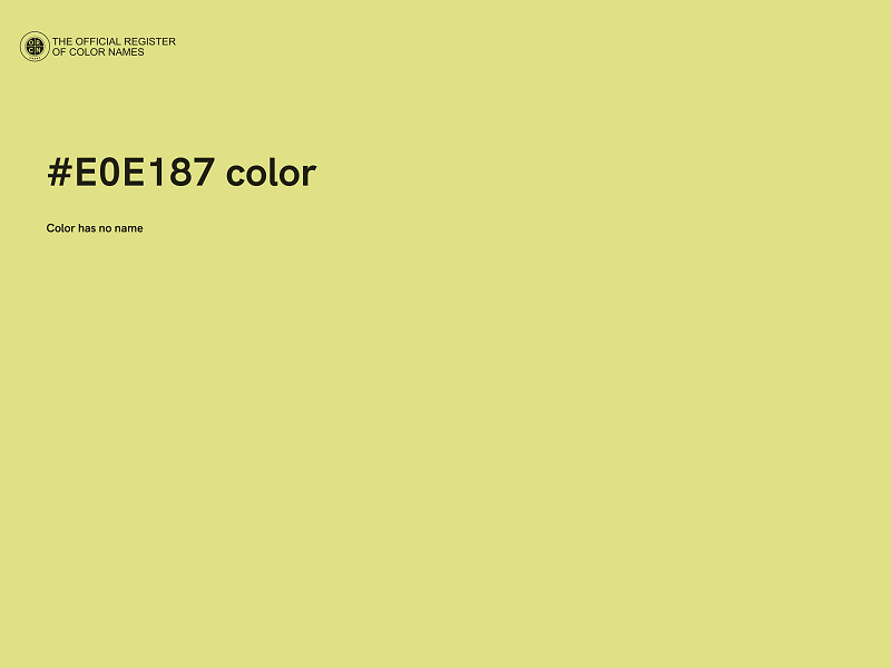 #E0E187 color image