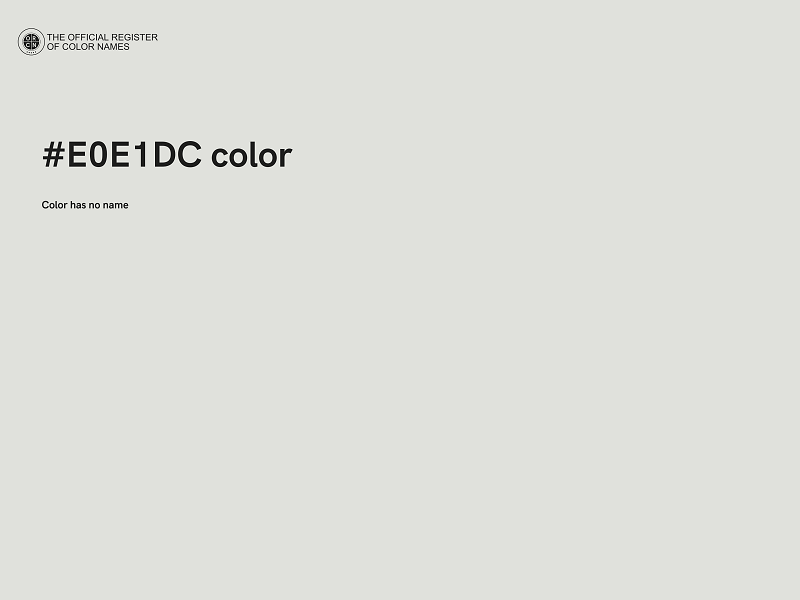 #E0E1DC color image