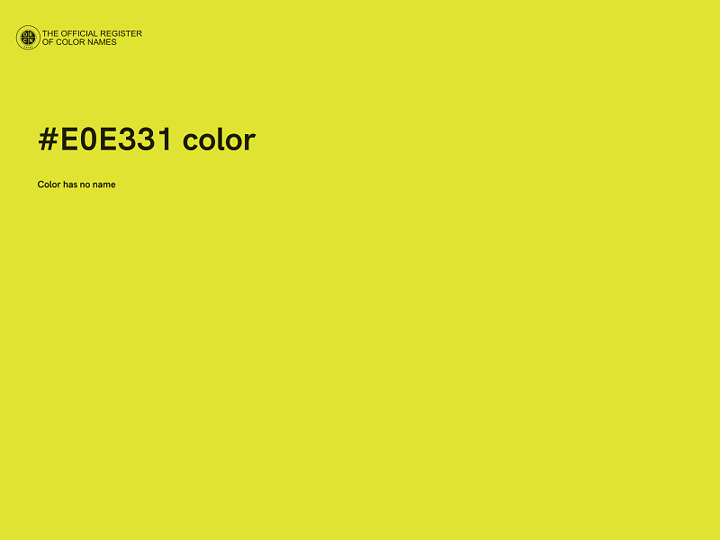 #E0E331 color image