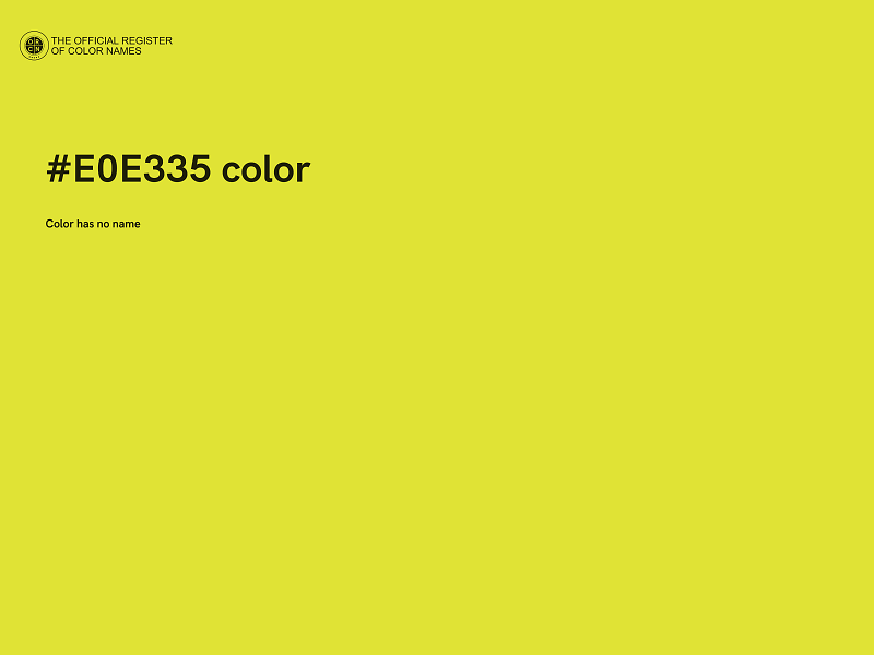 #E0E335 color image