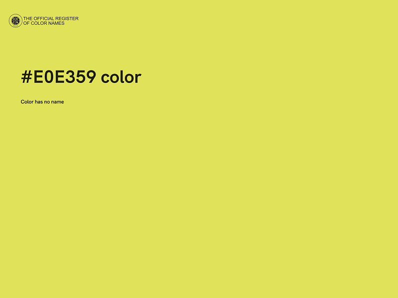 #E0E359 color image