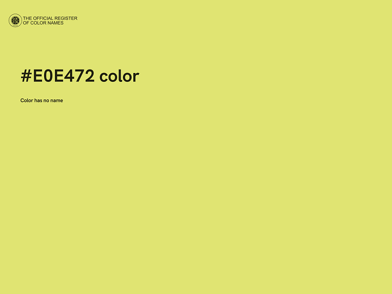 #E0E472 color image