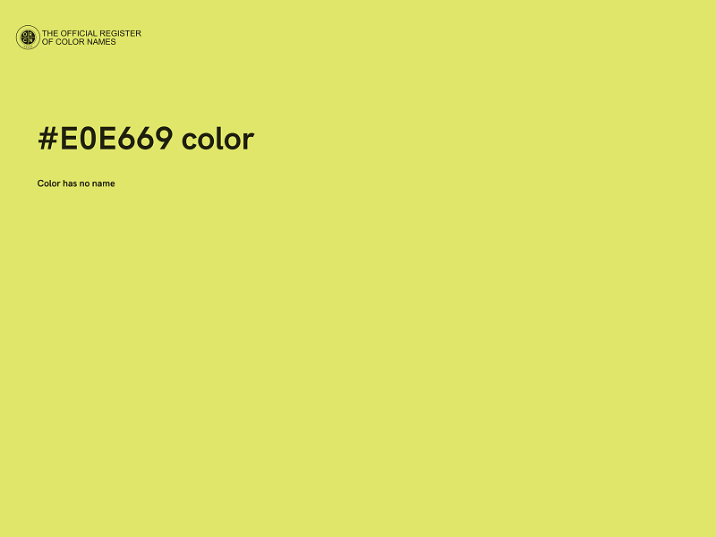 #E0E669 color image