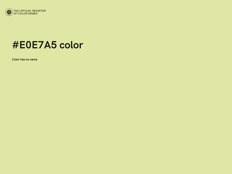 #E0E7A5 color image