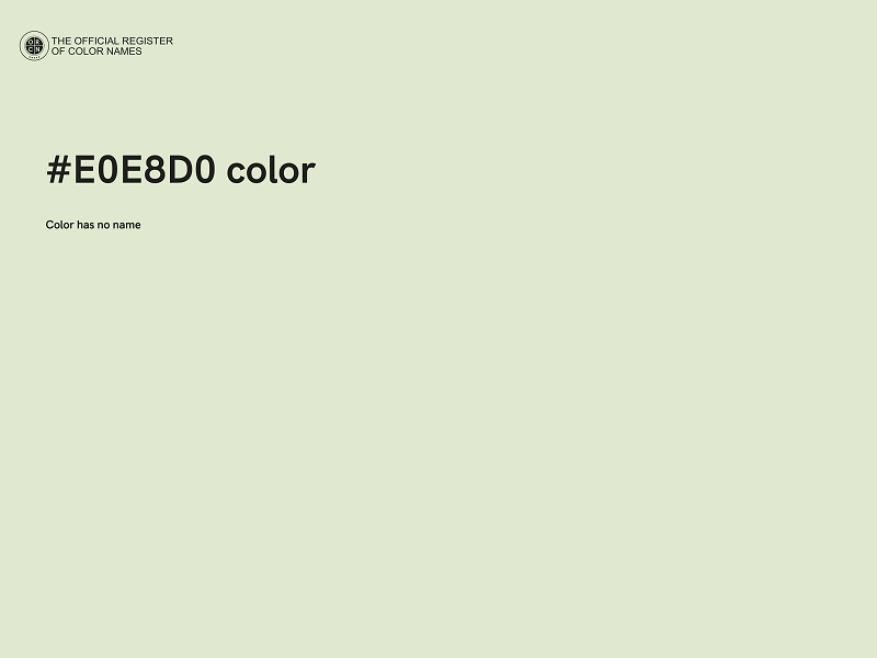 #E0E8D0 color image