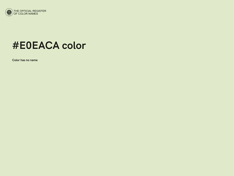 #E0EACA color image