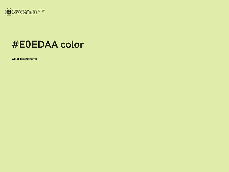 #E0EDAA color image