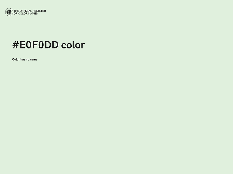 #E0F0DD color image