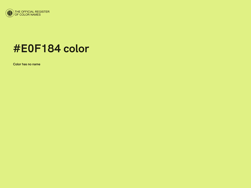 #E0F184 color image