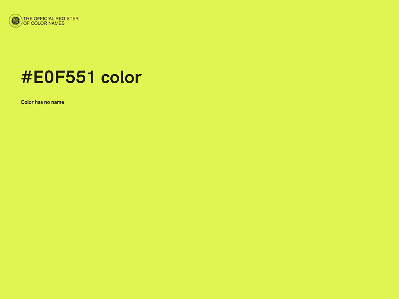 #E0F551 color image