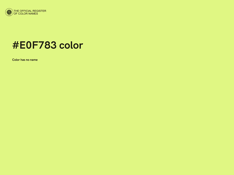 #E0F783 color image