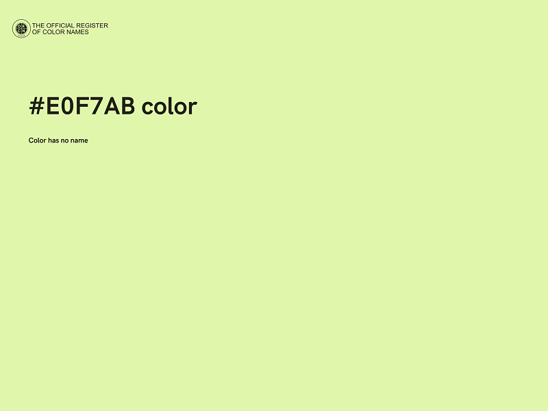 #E0F7AB color image